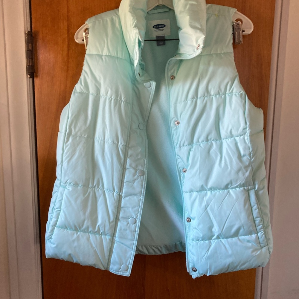 Old Navy Sky Blue Puffer Vest